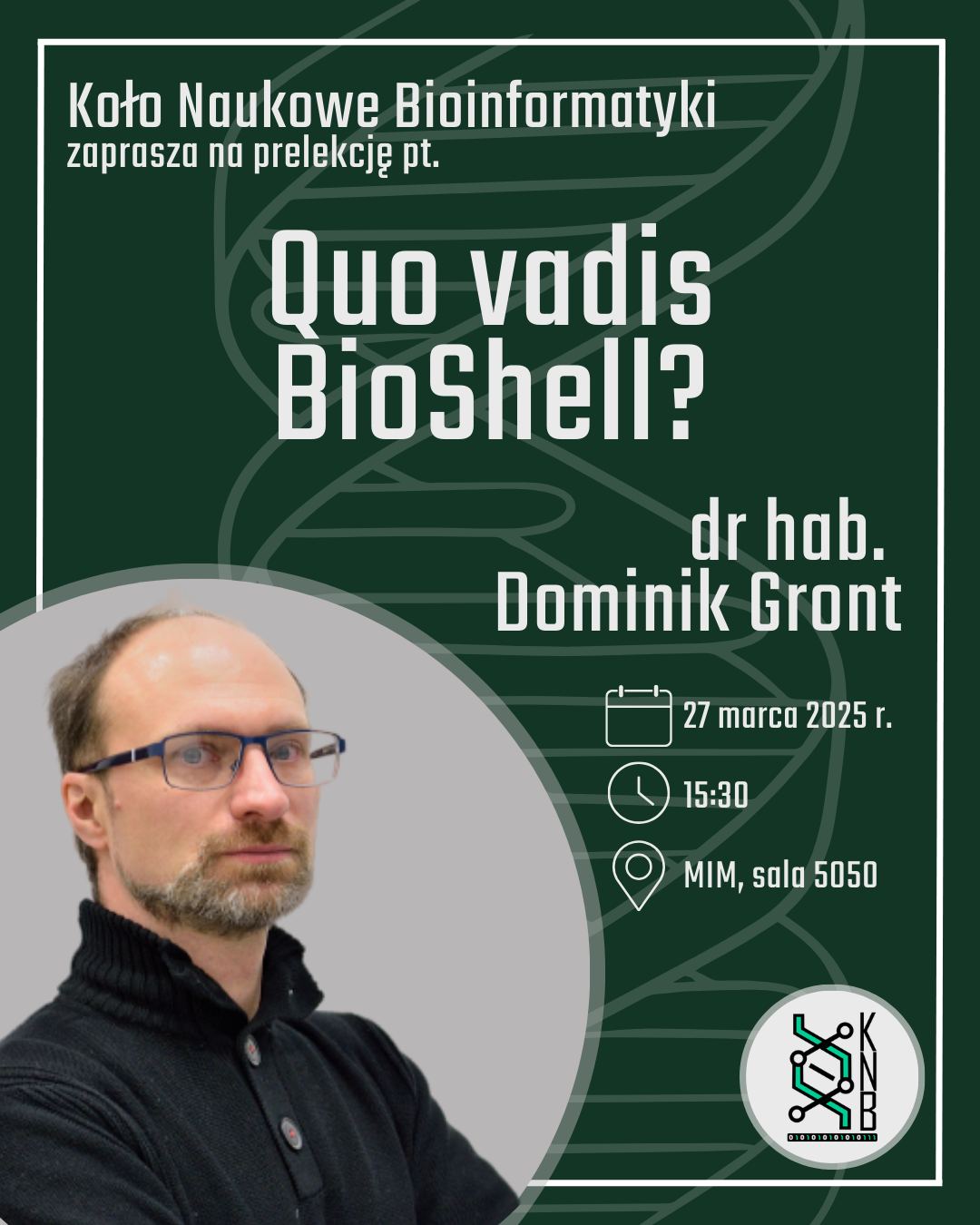 Spotkanie z dr. hab. Dominikiem Grontem